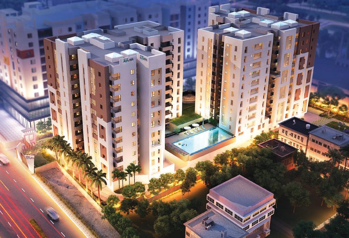 Belani Ayana Towers Night Elevation
