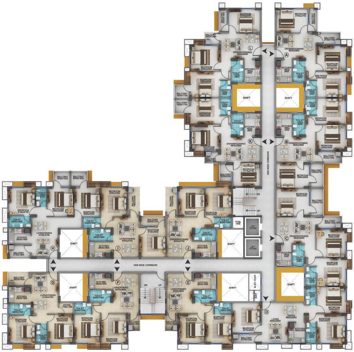 Tower 2 Floor Plan